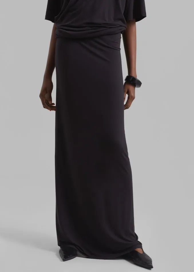 Women The Frankie Shop Bottoms Ella Maxi Skirt Dark Plum