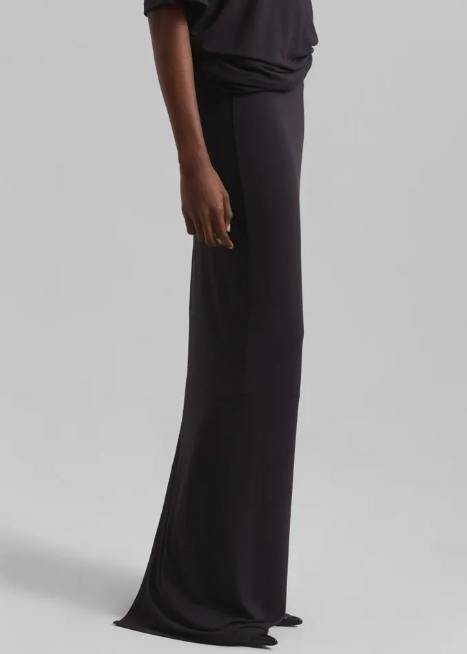 Women The Frankie Shop Bottoms Ella Maxi Skirt Dark Plum