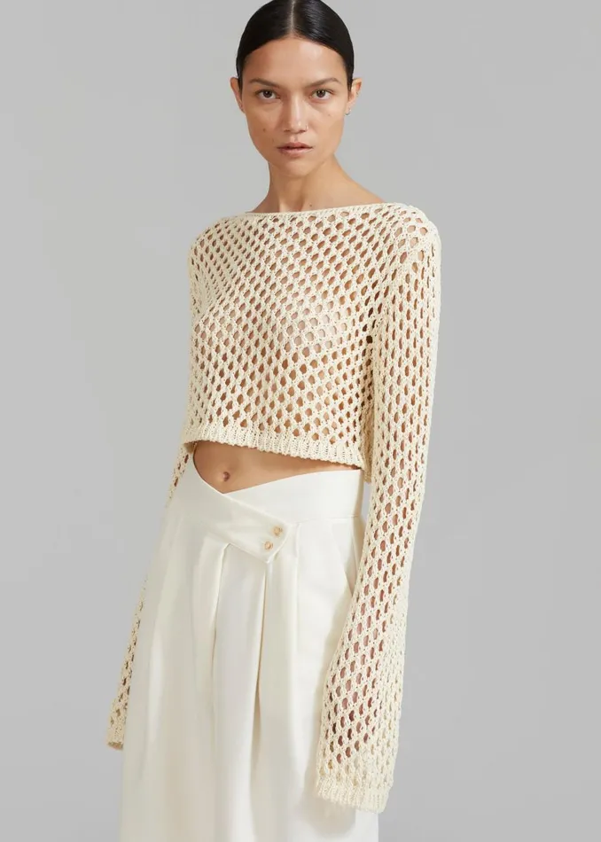 Women The Frankie Shop Bottoms Eloise Trousers Cream