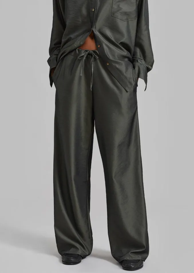 Women The Frankie Shop Bottoms Ethel Pants Peacock