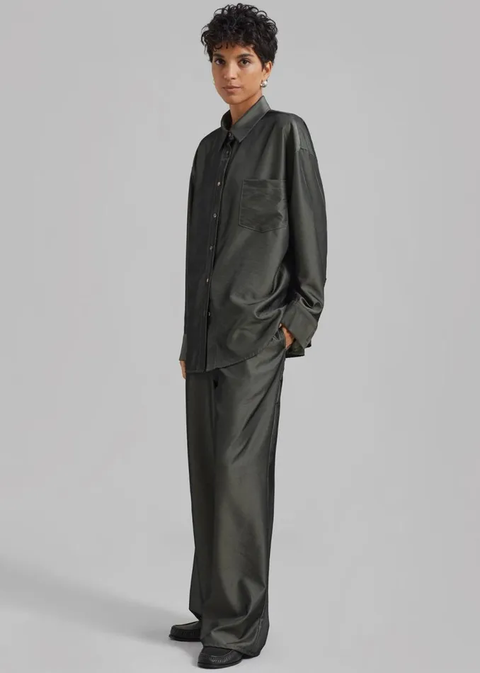 Women The Frankie Shop Bottoms Ethel Pants Peacock