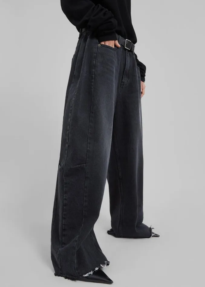 Women The Frankie Shop Bottoms Gatlin Jeans Black Wash