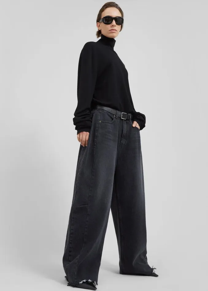 Women The Frankie Shop Bottoms Gatlin Jeans Black Wash