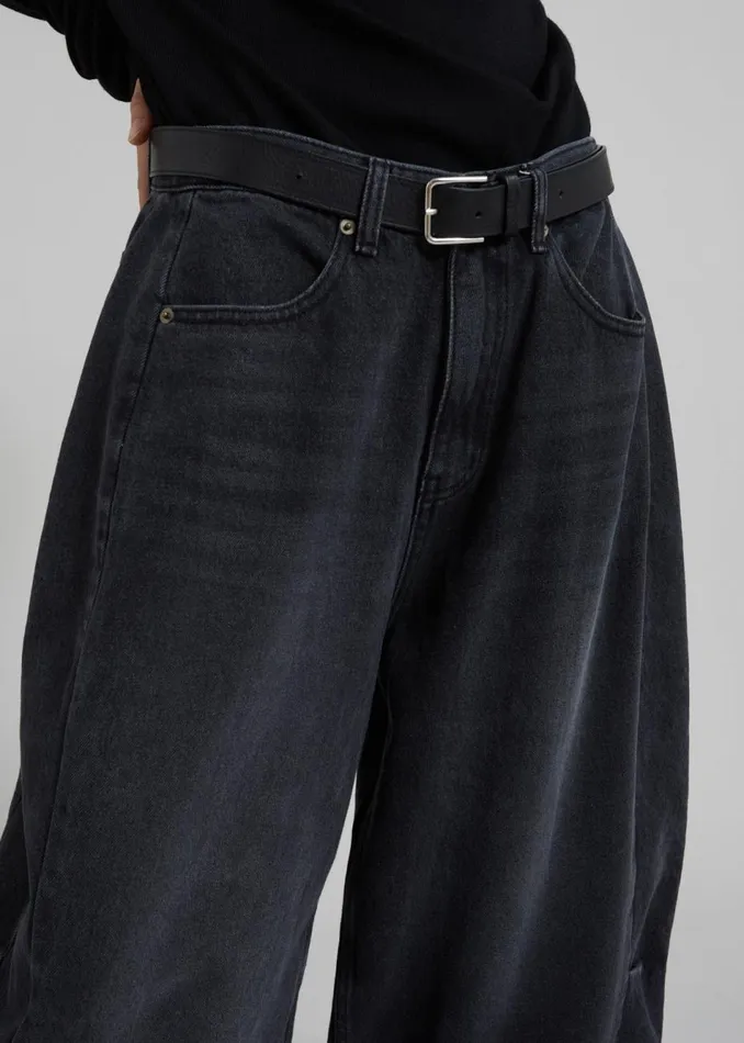 Women The Frankie Shop Bottoms Gatlin Jeans Black Wash