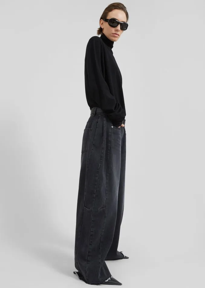 Women The Frankie Shop Bottoms Gatlin Jeans Black Wash