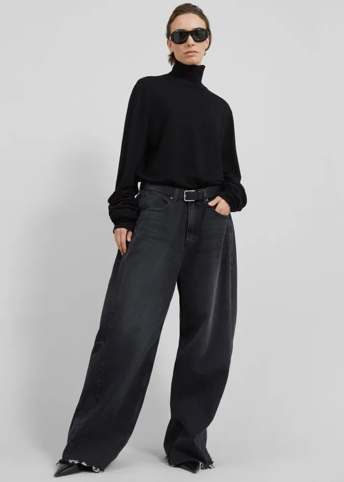 Women The Frankie Shop Bottoms Gatlin Jeans Black Wash