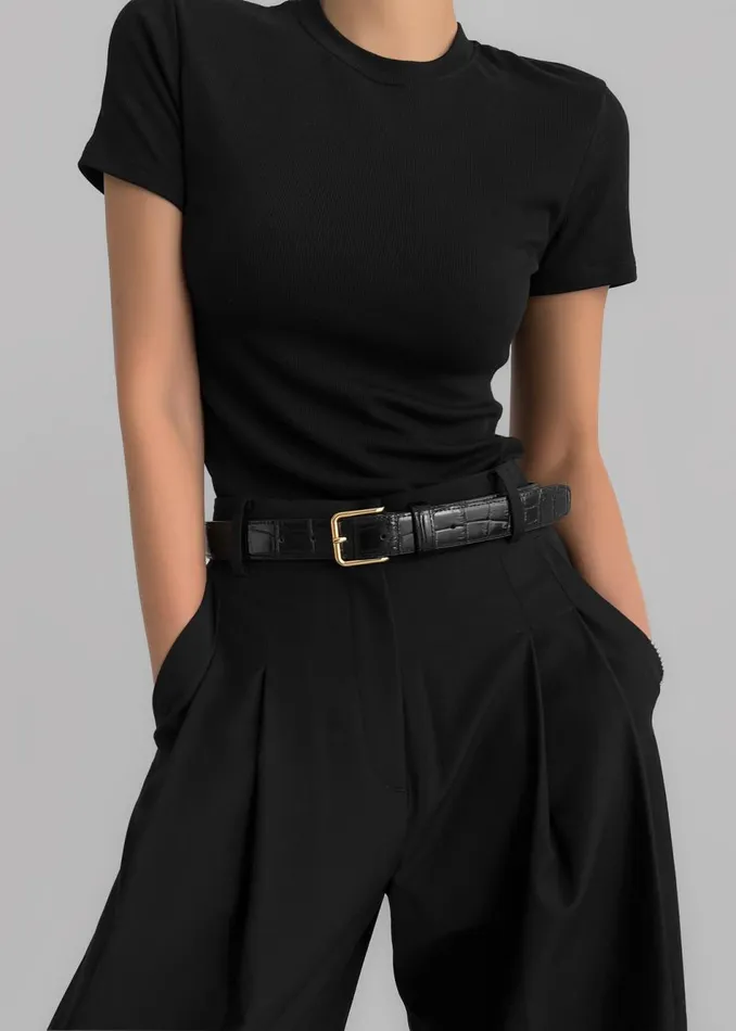 Women The Frankie Shop Bottoms Gelso Pleated Trousers Black