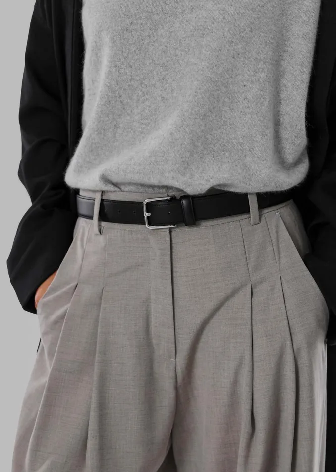 Women The Frankie Shop Bottoms Gelso Pleated Trousers Light Taupe Melange