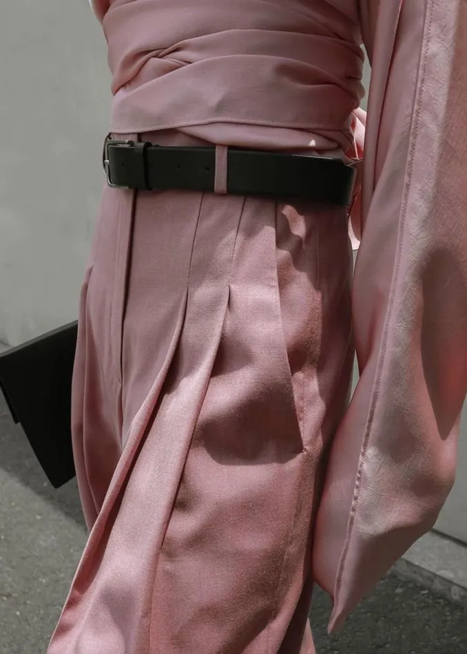 Women The Frankie Shop Bottoms Gelso Pleated Trousers Rose
