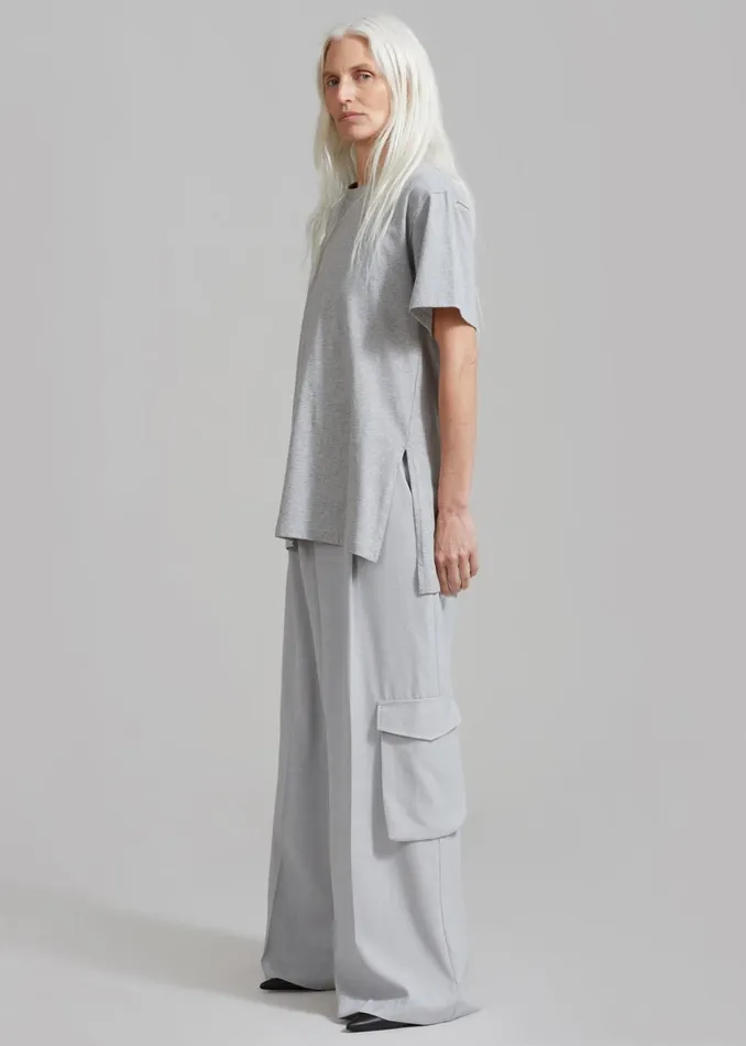 Women The Frankie Shop Bottoms Gladys Cargo Pants Grey