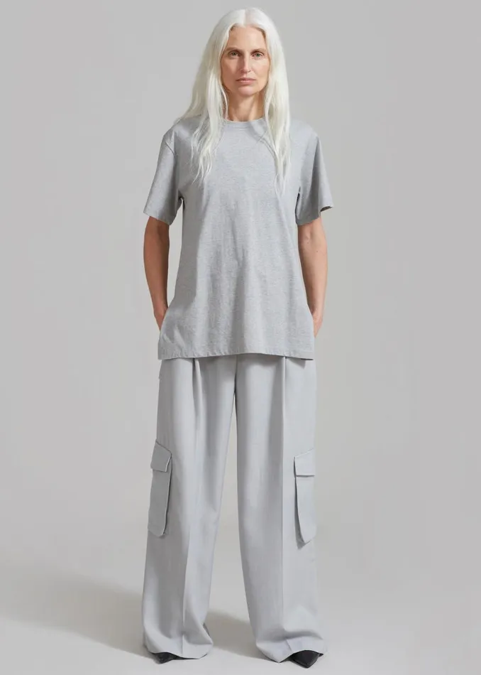Women The Frankie Shop Bottoms Gladys Cargo Pants Grey