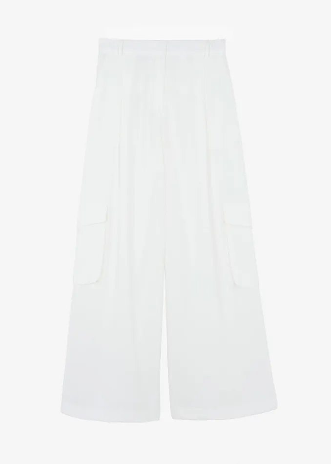 Women The Frankie Shop Bottoms Gladys Cargo Pants White