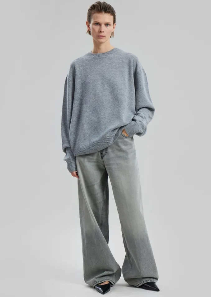 Women The Frankie Shop Bottoms Haikure Bethany Jeans Palermo Grey