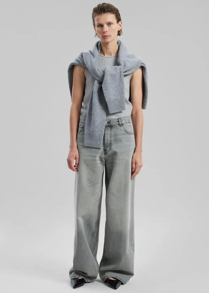 Women The Frankie Shop Bottoms Haikure Bethany Jeans Palermo Grey