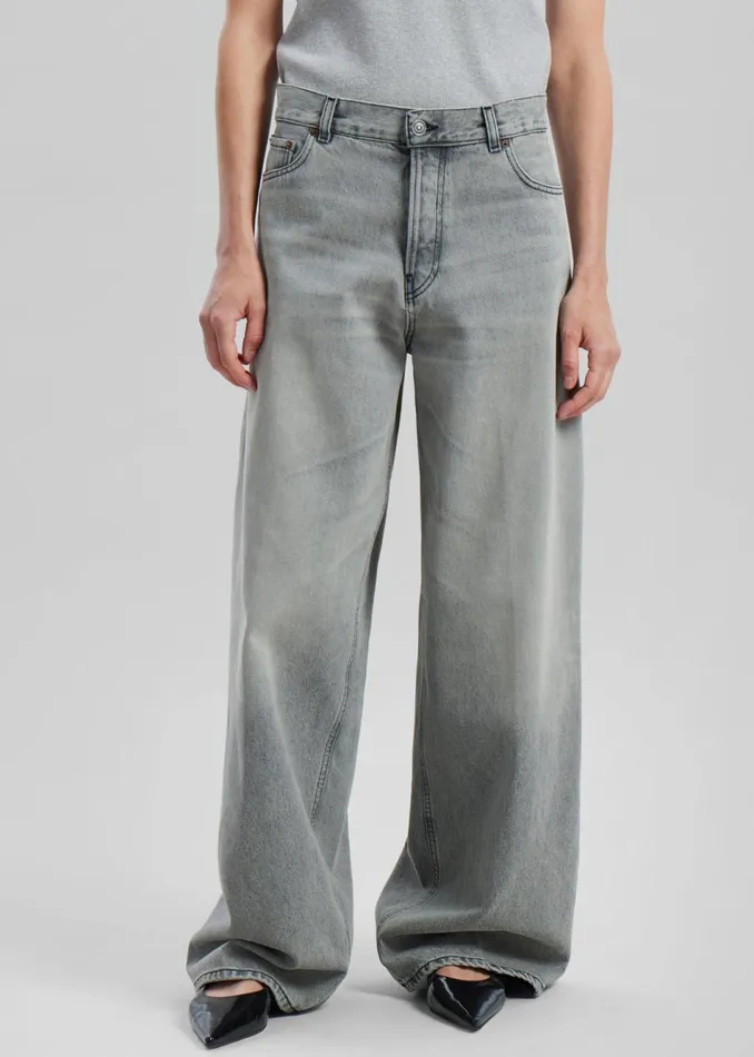 Women The Frankie Shop Bottoms Haikure Bethany Jeans Palermo Grey