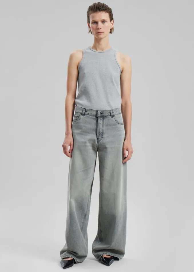 Women The Frankie Shop Bottoms Haikure Bethany Jeans Palermo Grey