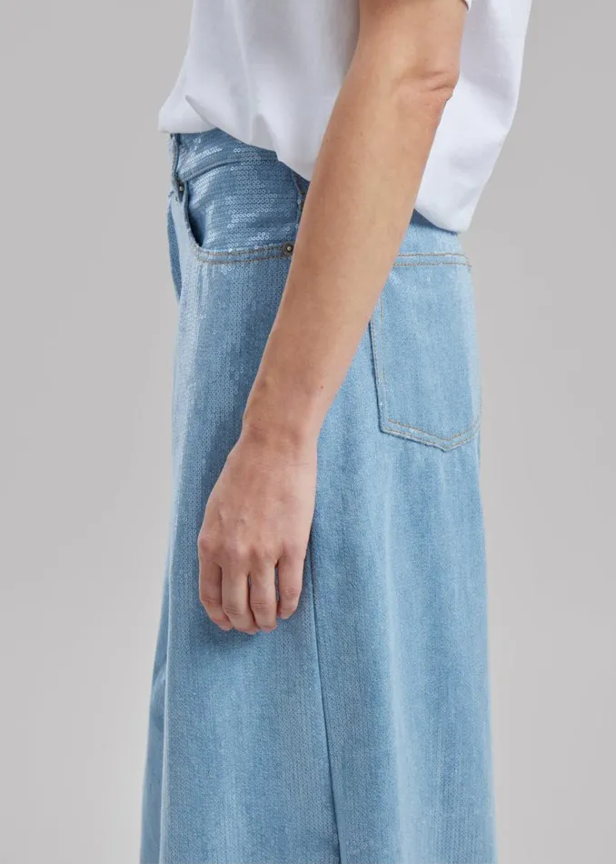 Women The Frankie Shop Bottoms Haikure Big Bethany Jeans Shiny Sky