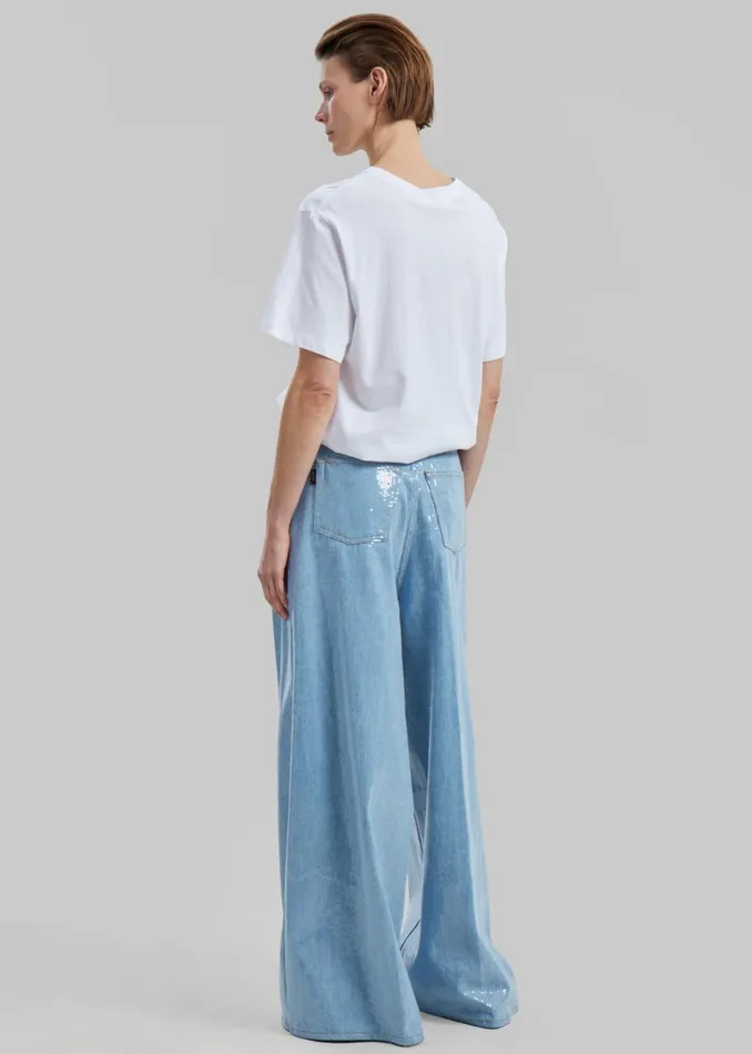 Women The Frankie Shop Bottoms Haikure Big Bethany Jeans Shiny Sky