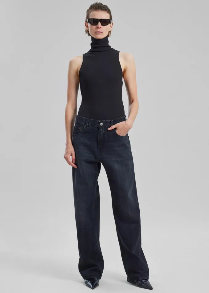 Women The Frankie Shop Bottoms Haikure Bonnie Bassano Jeans Black