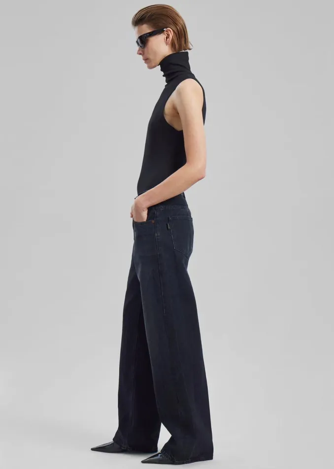 Women The Frankie Shop Bottoms Haikure Bonnie Bassano Jeans Black