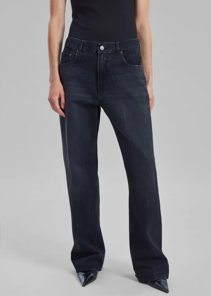 Women The Frankie Shop Bottoms Haikure Bonnie Bassano Jeans Black