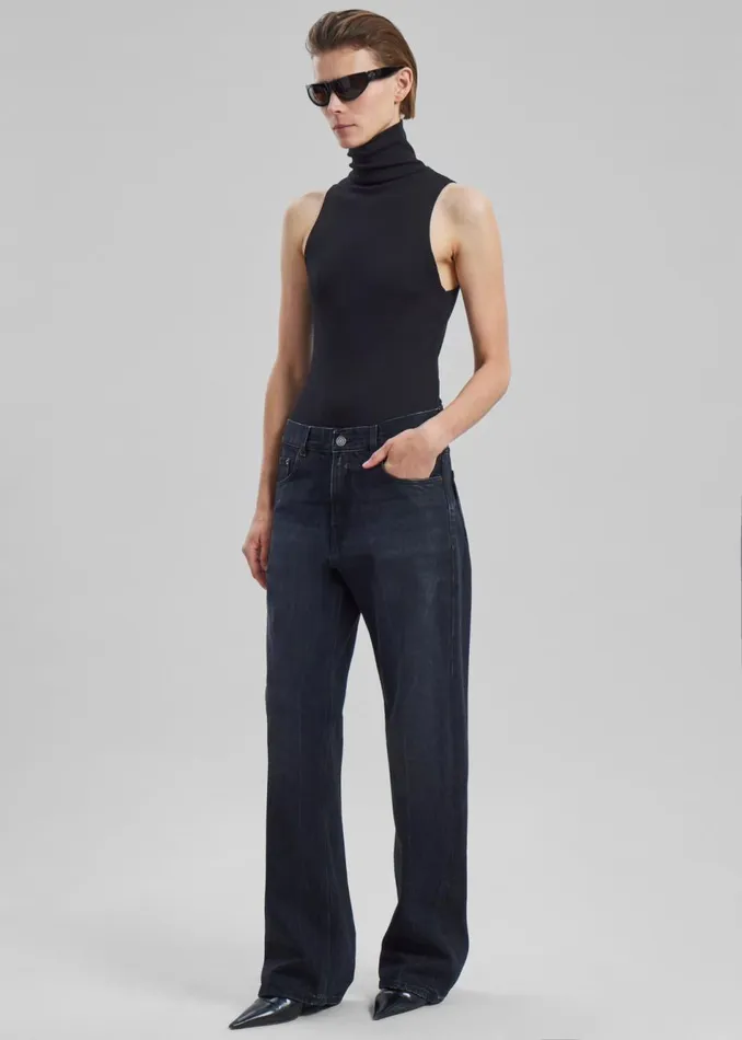 Women The Frankie Shop Bottoms Haikure Bonnie Bassano Jeans Black