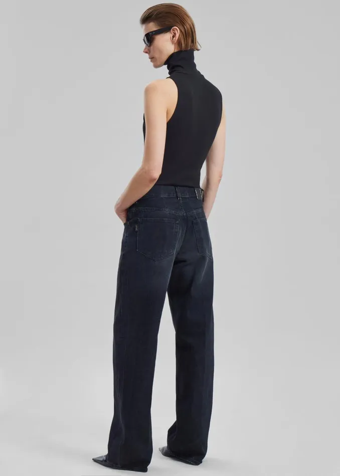 Women The Frankie Shop Bottoms Haikure Bonnie Bassano Jeans Black