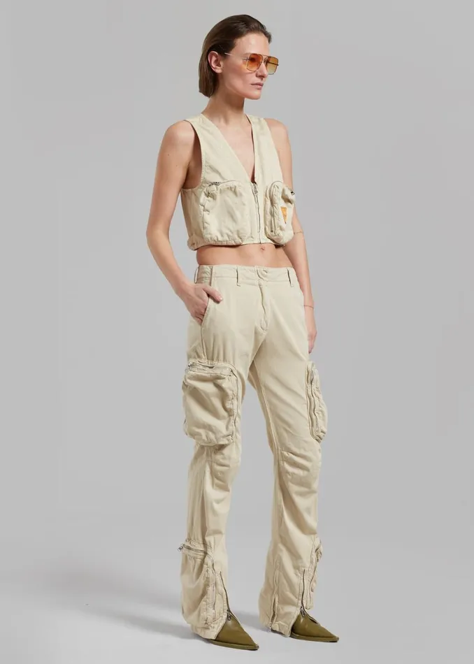 Women The Frankie Shop Bottoms Haikure Carry Pants Barley
