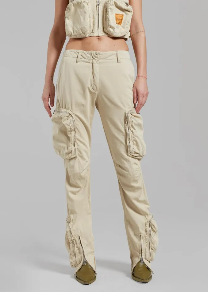 Women The Frankie Shop Bottoms Haikure Carry Pants Barley