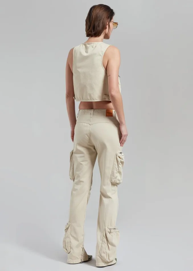 Women The Frankie Shop Bottoms Haikure Carry Pants Barley