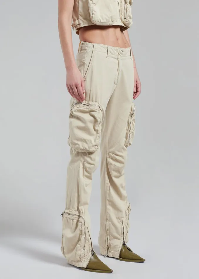 Women The Frankie Shop Bottoms Haikure Carry Pants Barley