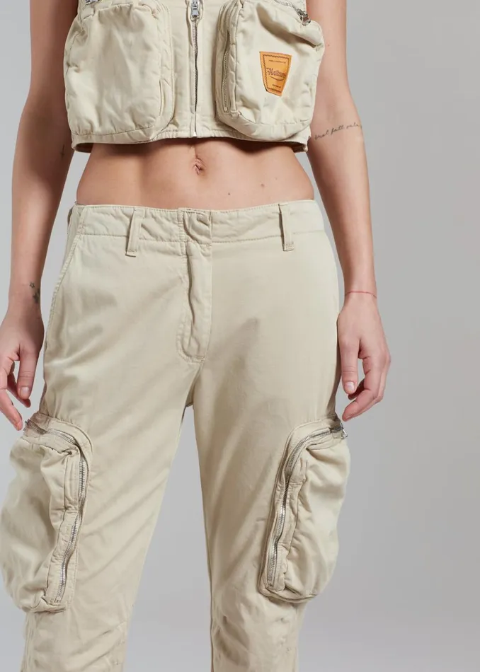 Women The Frankie Shop Bottoms Haikure Carry Pants Barley