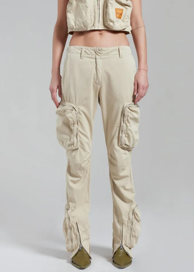 Women The Frankie Shop Bottoms Haikure Carry Pants Barley
