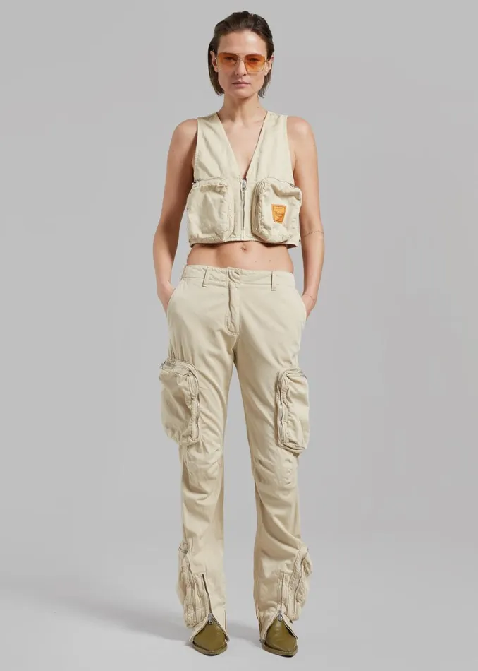 Women The Frankie Shop Bottoms Haikure Carry Pants Barley
