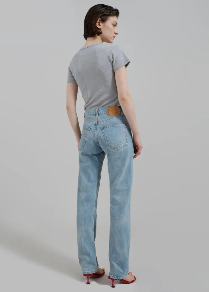 Women The Frankie Shop Bottoms Haikure Cleo Jeans Bleach Blue