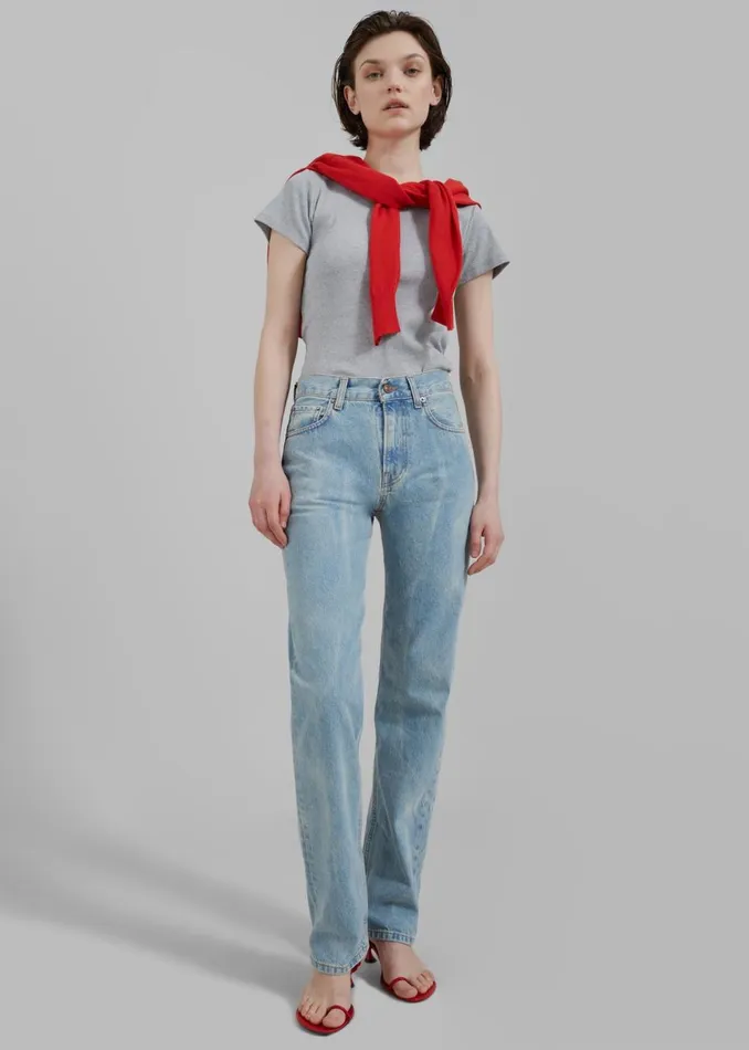 Women The Frankie Shop Bottoms Haikure Cleo Jeans Bleach Blue