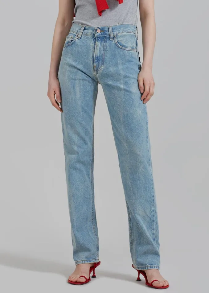 Women The Frankie Shop Bottoms Haikure Cleo Jeans Bleach Blue