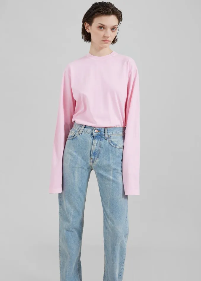 Women The Frankie Shop Bottoms Haikure Cleo Jeans Bleach Blue