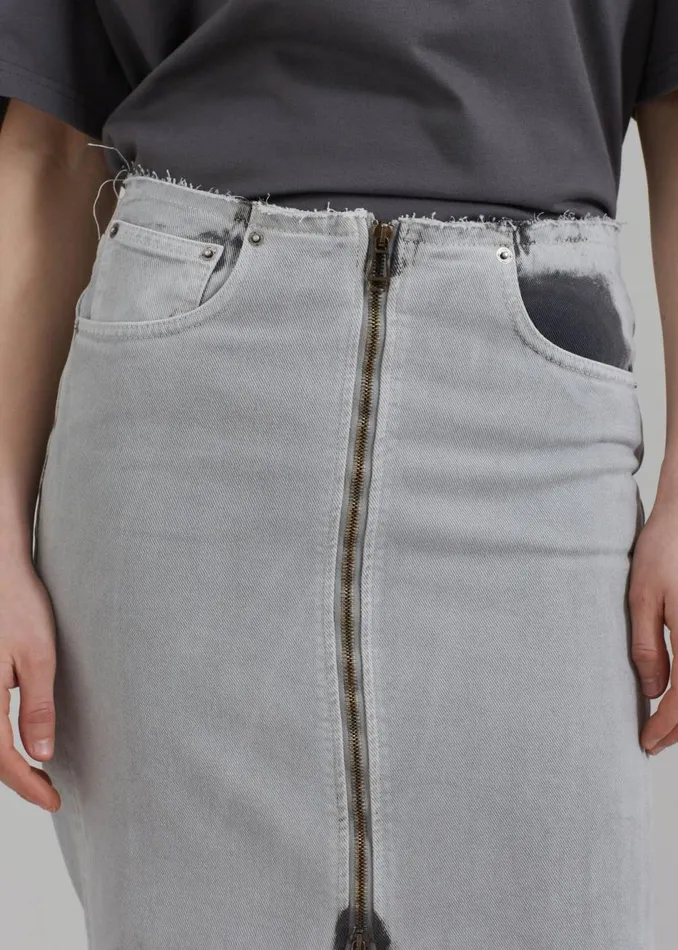 Women The Frankie Shop Bottoms Haikure Tiger Skirt Shifting Grey