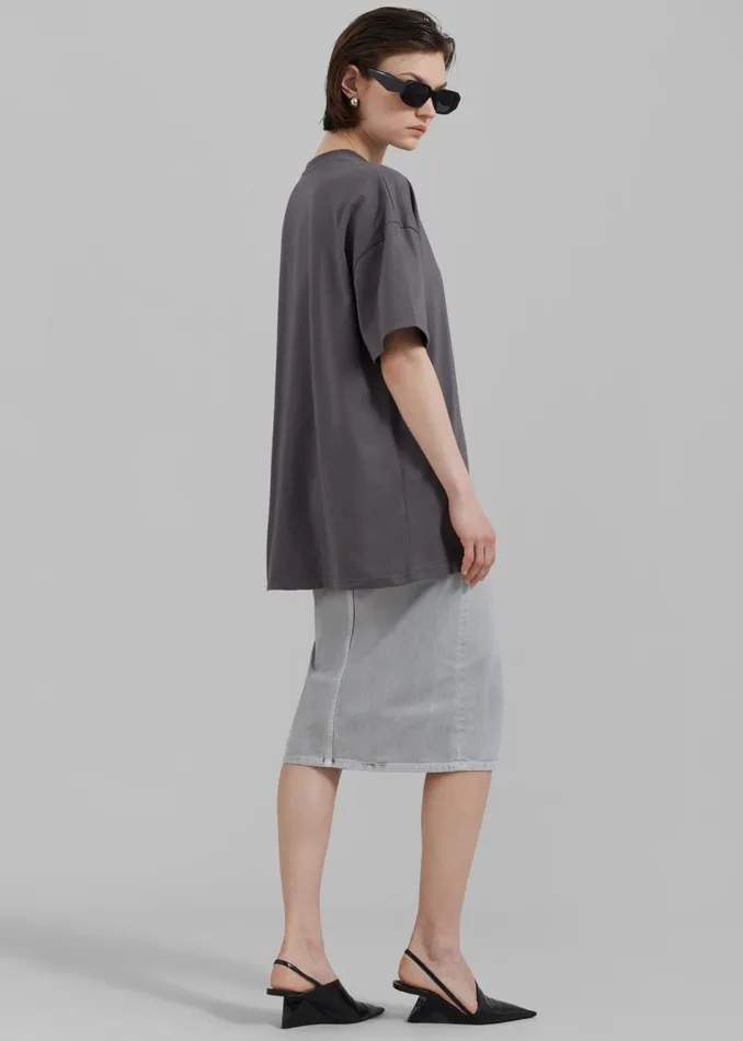 Women The Frankie Shop Bottoms Haikure Tiger Skirt Shifting Grey