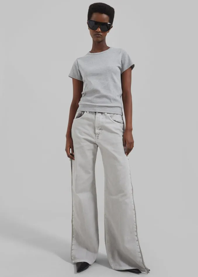 Women The Frankie Shop Bottoms Haikure Triumph Jeans Shifting Grey