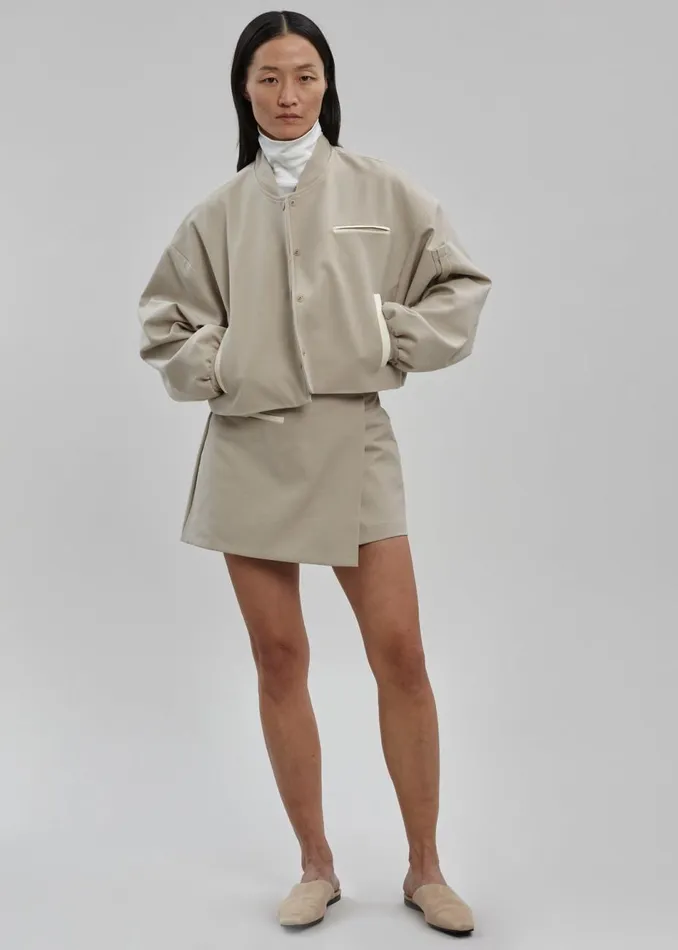 Women The Frankie Shop Bottoms Hava Wrap Skort Beige