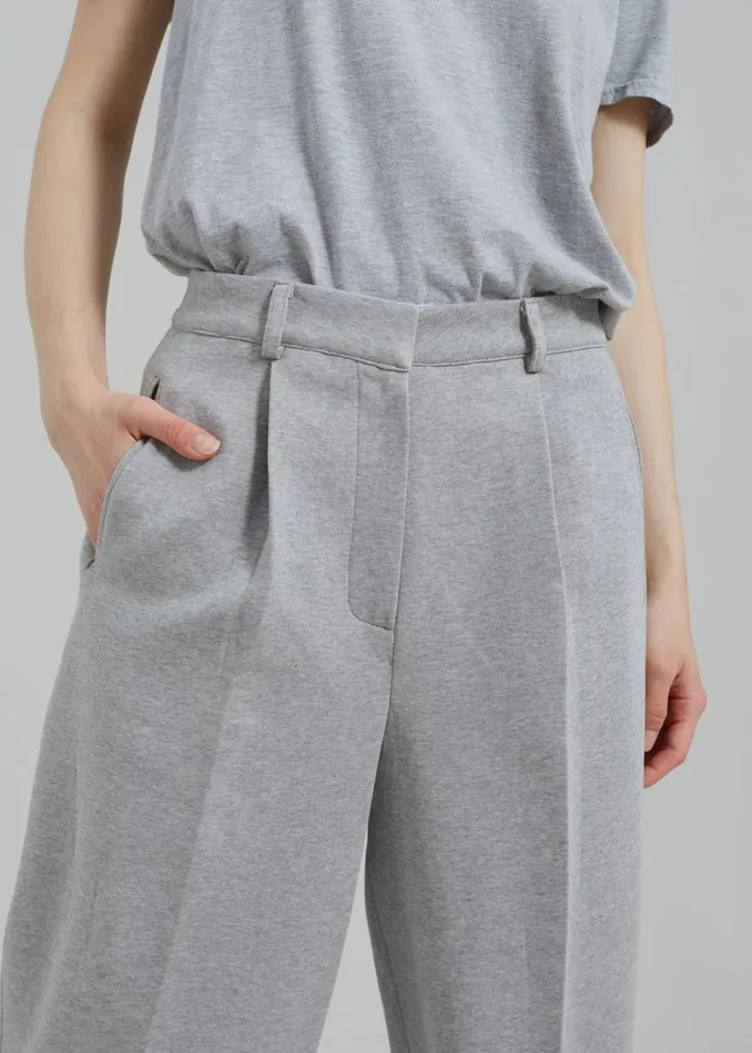 Women The Frankie Shop Bottoms Hutton Pants Light Grey