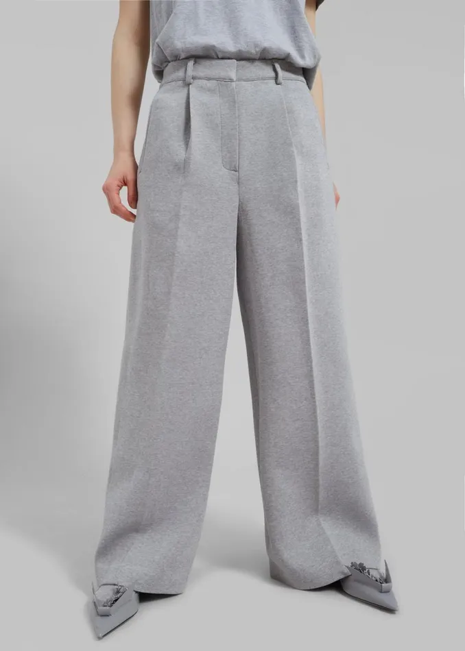 Women The Frankie Shop Bottoms Hutton Pants Light Grey