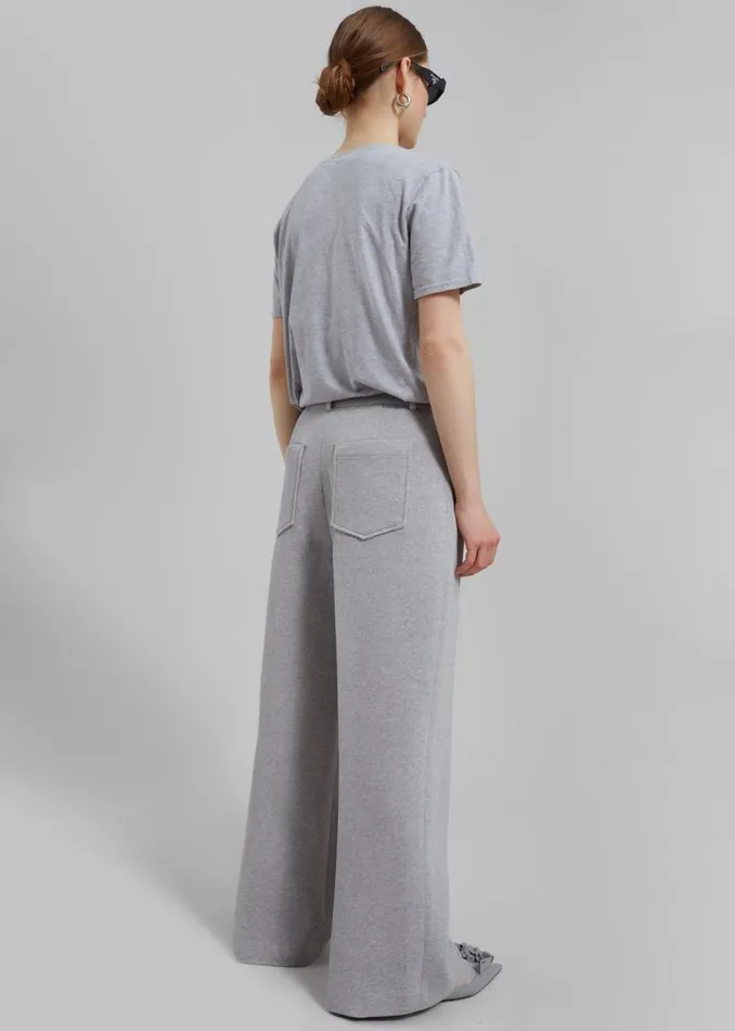 Women The Frankie Shop Bottoms Hutton Pants Light Grey