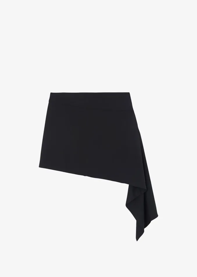 Women The Frankie Shop Bottoms Iris Asymmetrical Mini Skirt Black