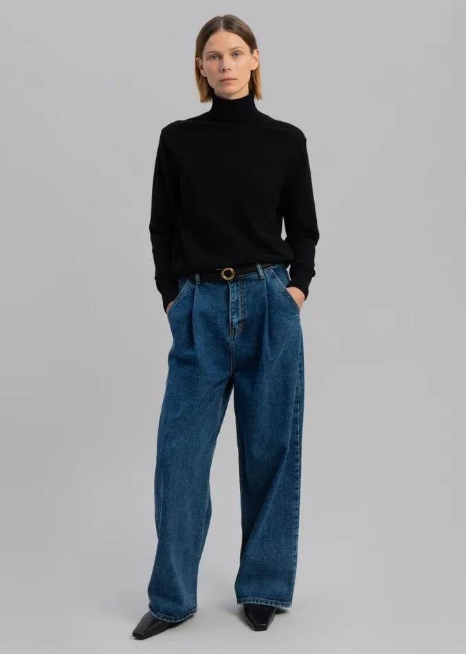 Women The Frankie Shop Bottoms Isabella Denim Pants Medium Wash