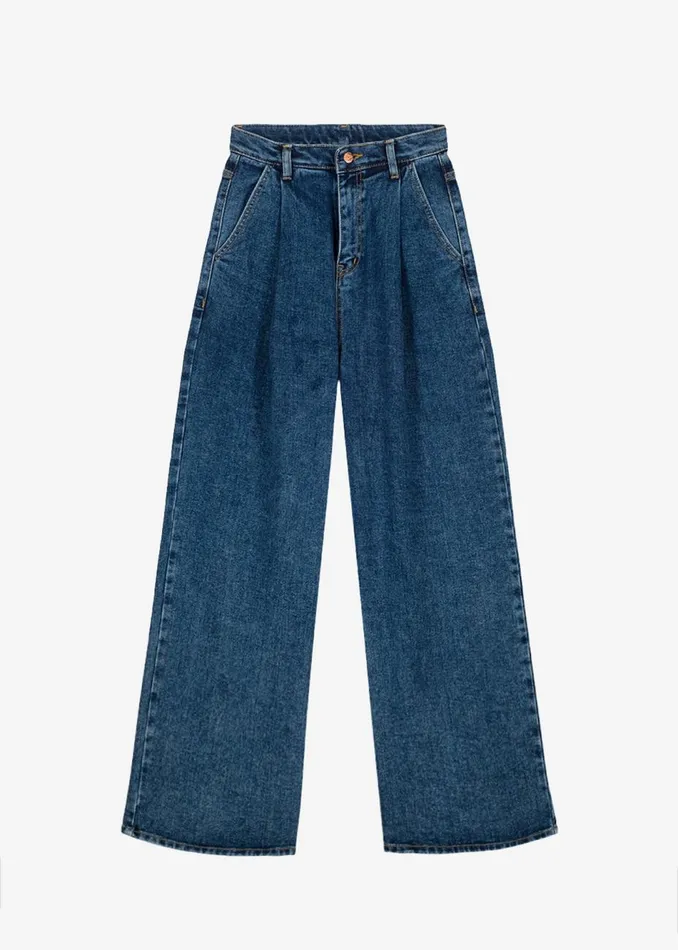 Women The Frankie Shop Bottoms Isabella Denim Pants Medium Wash