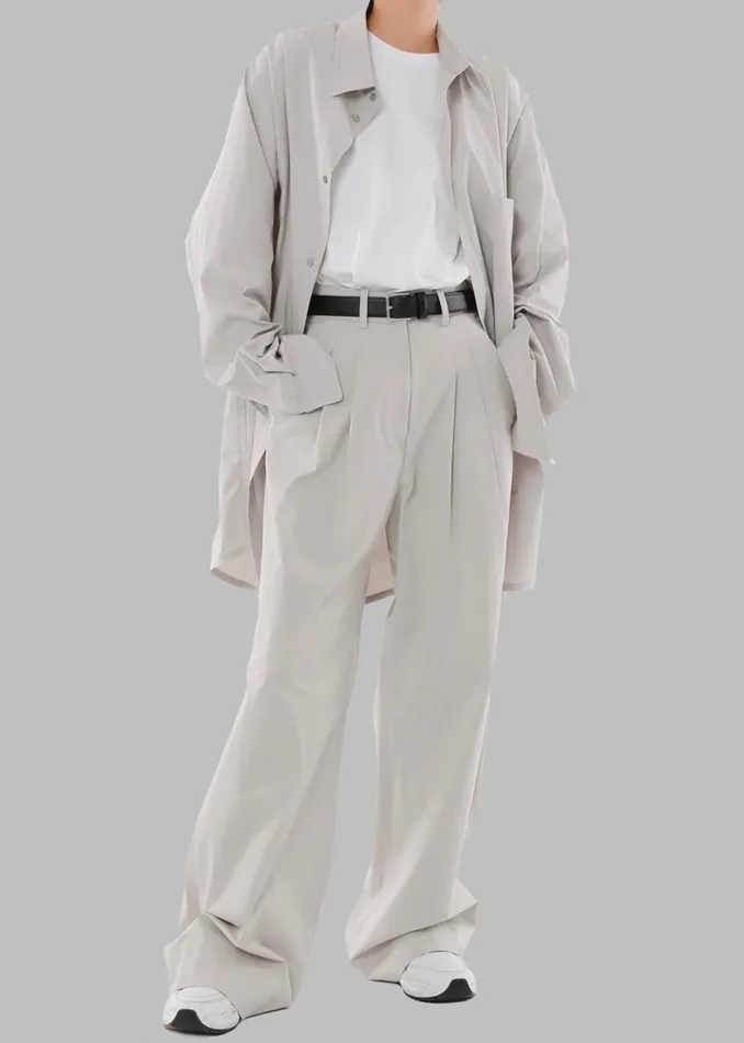 Women The Frankie Shop Bottoms Jayden Wide Pants Taupe