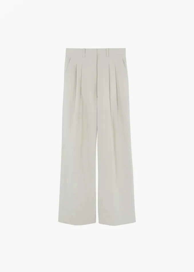 Women The Frankie Shop Bottoms Jayden Wide Pants Taupe